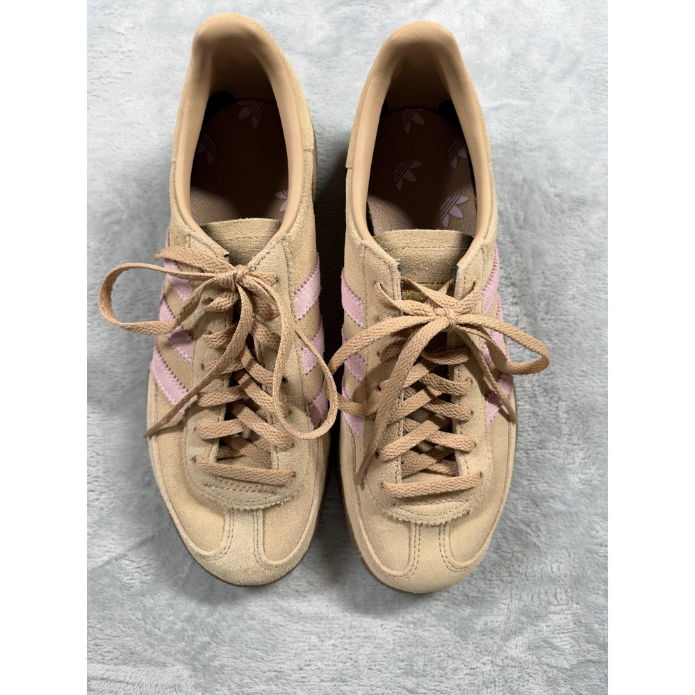 adidas Handball Spezial Women 7 Sandstone Pink Gum JI2651 Suede NWOB